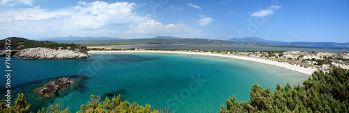 Fototapeta brzeg grecja grecki lato panoramiczny