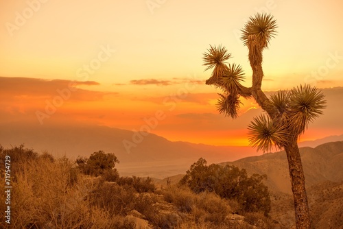 Fototapeta kalifornia natura zmierzch pustynia krajobraz