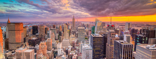 Naklejka Panorama Nowego Jorku