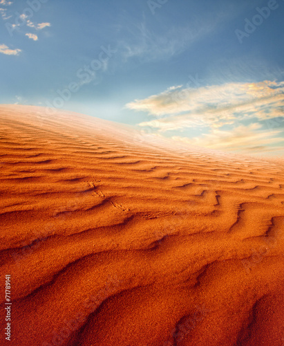 Fotoroleta obraz widok pustynia góra słońce