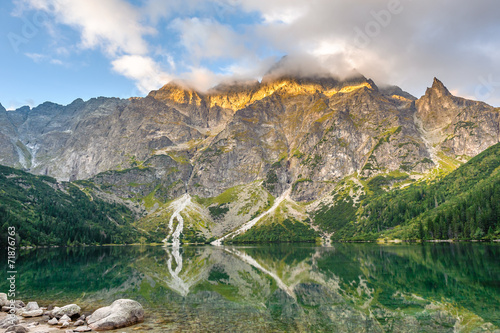 Obraz na płótnie widok klif dolina tatry