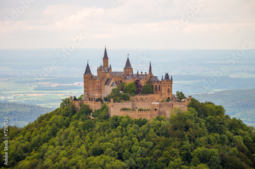 Plakat zamek stary panorama król wzgórze