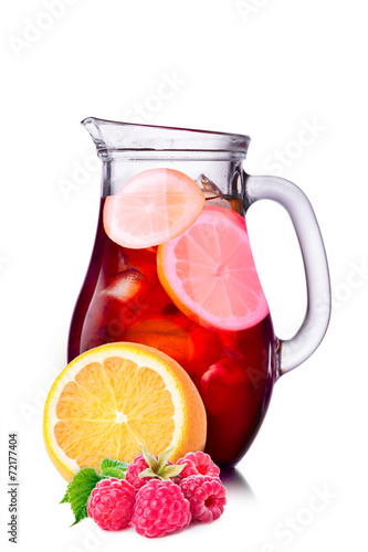 Plakat natura lód napój cytrus owoc