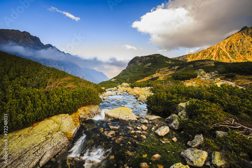 Naklejka woda europa panorama wzgórze piękny