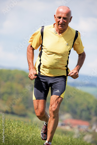 Naklejka lekkoatletka mężczyzna ludzie jogging
