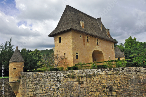 Fotoroleta francja zamek wioska