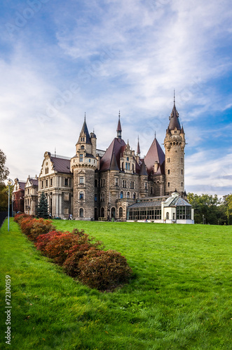 Obraz na płótnie zamek dolina trawa architektura