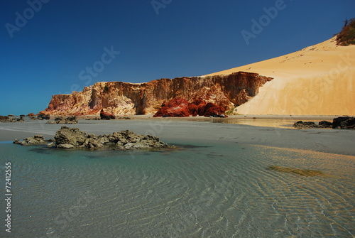 Obraz na płótnie woda klif brazylia wydma