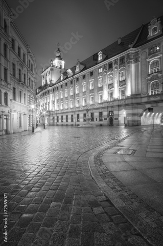 Fotoroleta europa noc ulica miasto wrocław