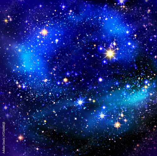 Plakat piękny natura gwiazda kosmos