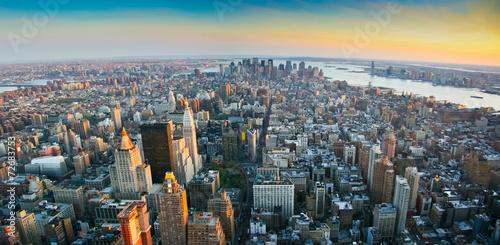 Fotoroleta miejski nowy jork śródmieście brooklyn panoramiczny