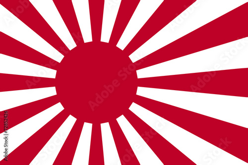Plakat słońce japonia daleki wschód
