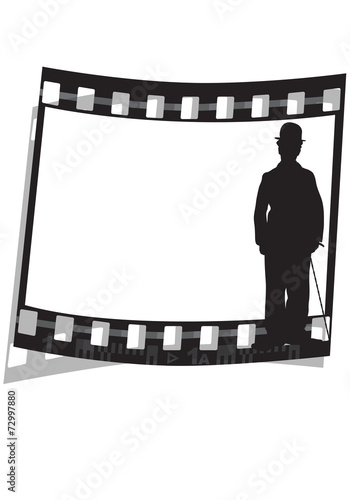Plakat gwiazda fotografia na białym tle aktor
