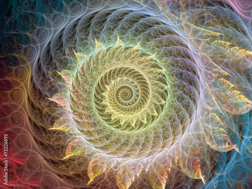 Fotoroleta ruch kompozycja spirala