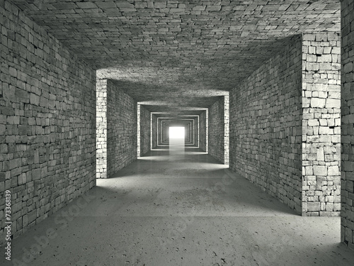 Fotoroleta łuk wejście kolumna architektura korytarz