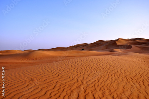 Fototapeta pustynia niebo wschód lato piasek