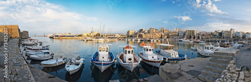 Obraz na płótnie panorama lato molo grecja