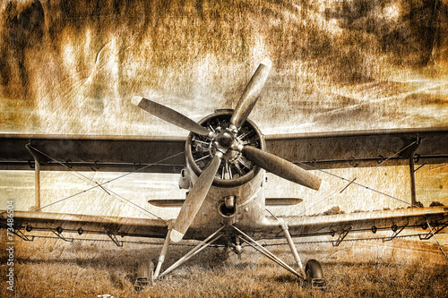 Fototapeta stary samolot retro