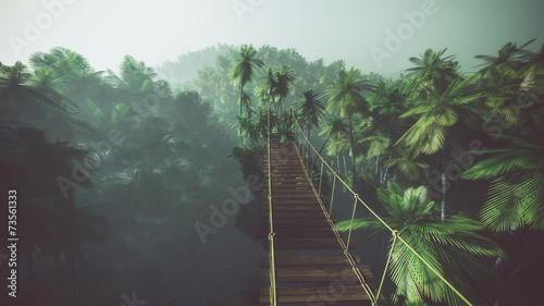 Fotoroleta las most bezdroża piękny