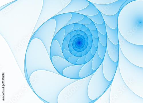 Naklejka fraktal sztuka spirala medytacja