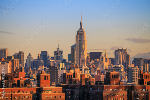 Fotoroleta śródmieście panorama miejski manhatan wieża