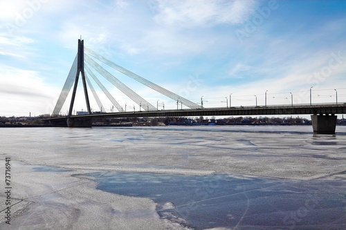 Fototapeta lód miejski zmierzch miasto transport
