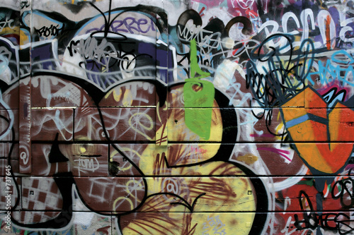 Fotoroleta Londyńskie miejskie graffiti