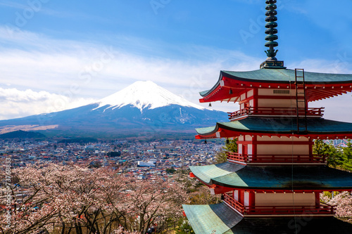 Fototapeta świątynia japoński tokio krajobraz