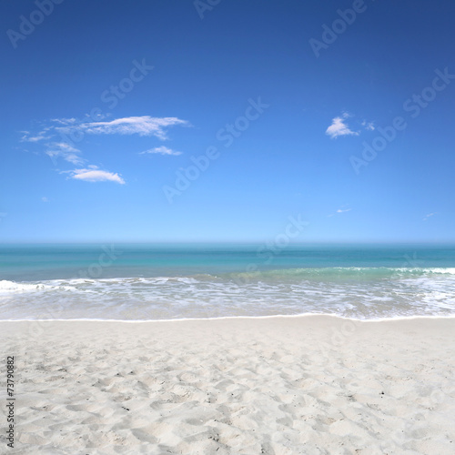 Obraz na płótnie morze woda widok plaża