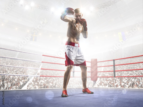 Fotoroleta bokser ciało ludzie fitness lekkoatletka