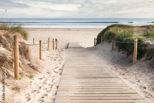 Fototapeta plaża wejście brzeg morze wydma