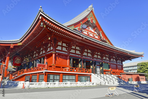 Plakat zamek tokio świątynia zen
