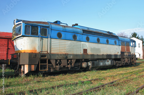 Fototapeta transport lokomotywa stary maszyna