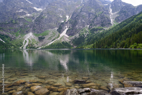 Fototapeta góra natura woda tatry