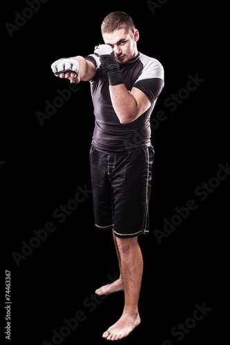 Fototapeta kick-boxing fitness lekkoatletka mężczyzna