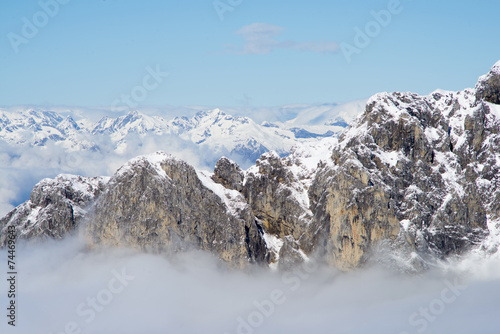 Fototapeta lód szczyt niebo góra