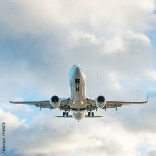 Fototapeta samolot niebo transport turbina kadłub