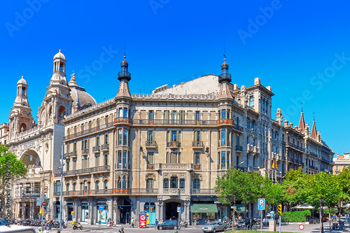 Fototapeta europa barcelona miejski