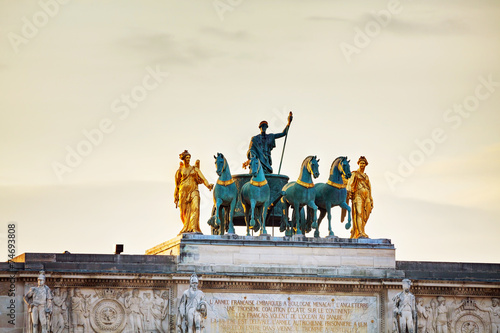 Naklejka park francja ogród europa statua