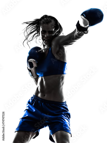 Fototapeta kobieta kick-boxing bokser portret ludzie