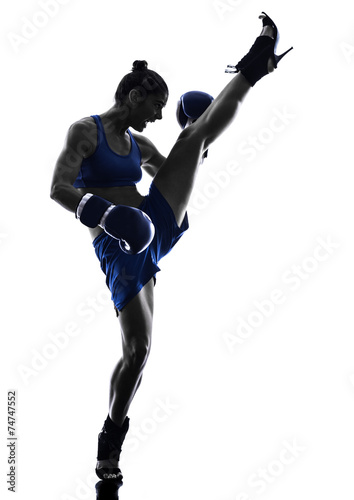 Fotoroleta boks kobieta sport