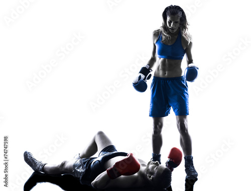 Obraz na płótnie sztuki walki para sport ludzie