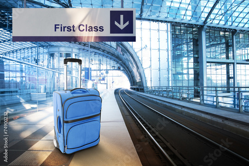 Naklejka rejs nowoczesny pierwsza klasa podróż bagaż