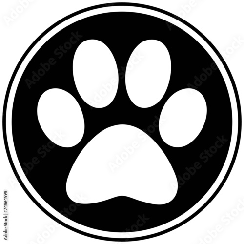 Obraz na płótnie Symbol psiej łapy