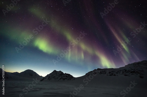 Fotoroleta kanada skandynawia góra niebo