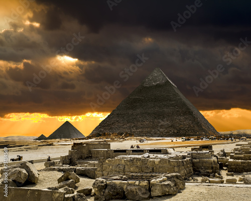 Fototapeta antyczny architektura afryka egipt góra