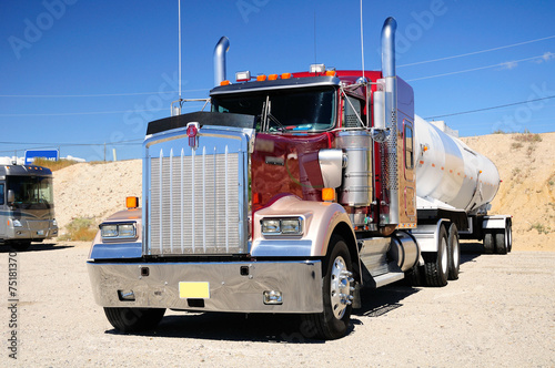 Fotoroleta amerykański transport ciężarówka maszyna