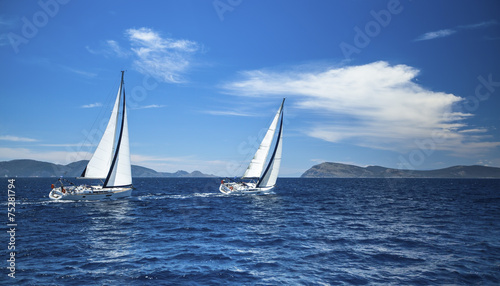 Fotoroleta słońce sport woda żeglarstwo