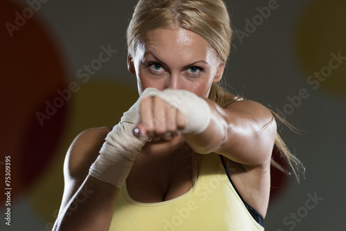 Fototapeta boks sztuki walki kobieta sport