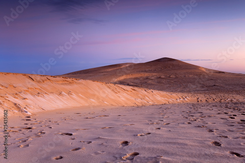 Fototapeta spokojny krajobraz europa świt wydma